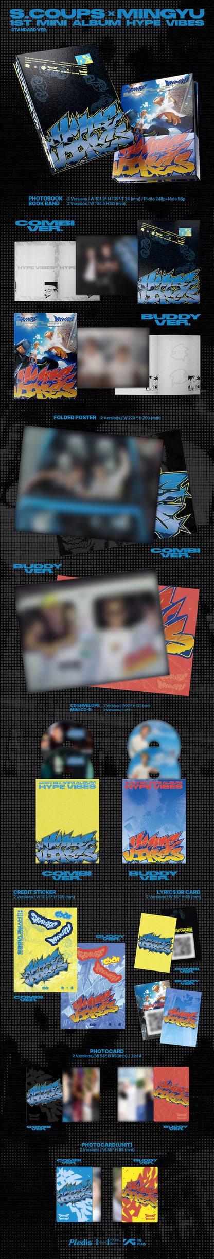 [Pre-Order] S.COUPS X MINGYU 1st Mini Album ‘HYPE VIBES’