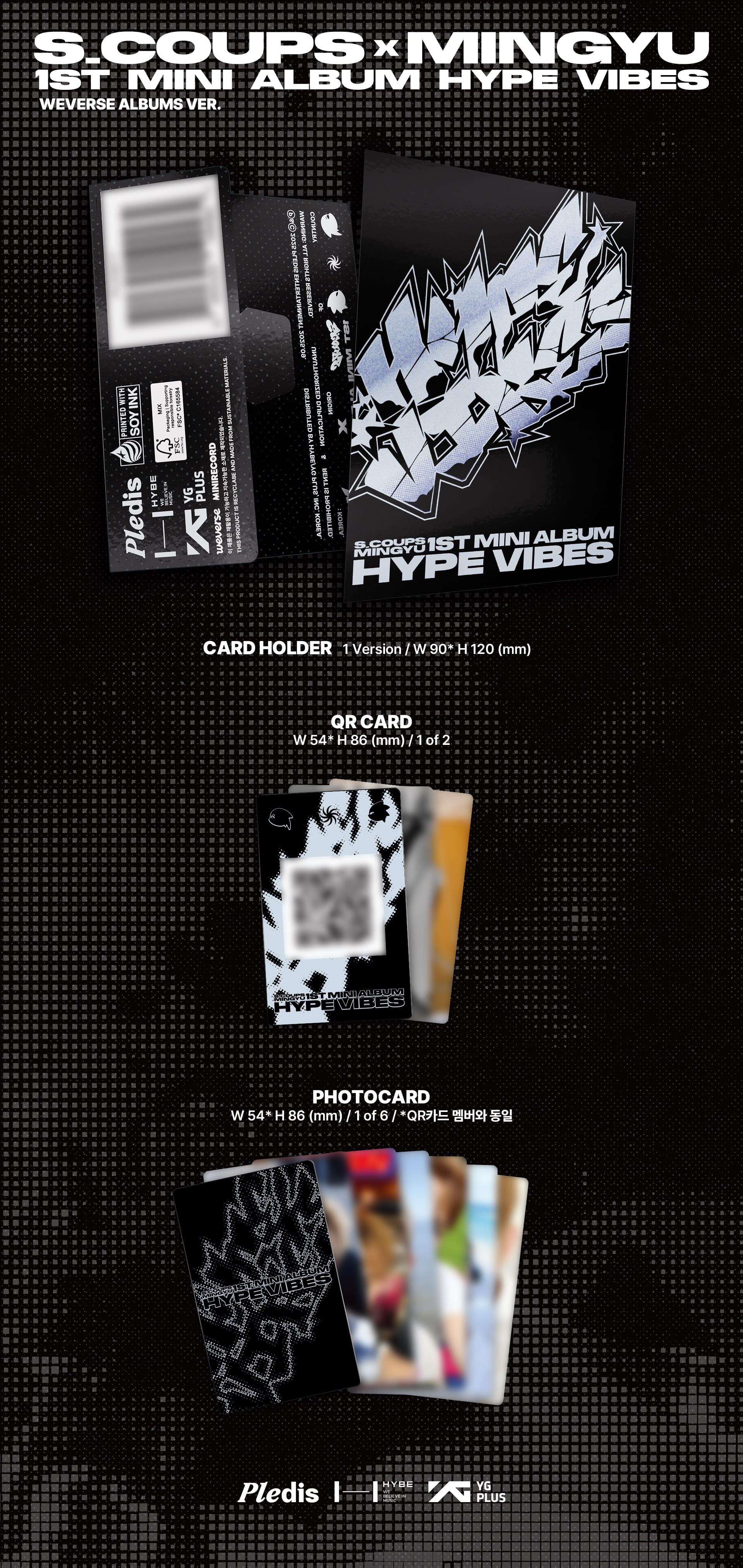 [Pre-Order] S.COUPS X MINGYU 1st Mini Album ‘HYPE VIBES’ Weverse Albums ver.