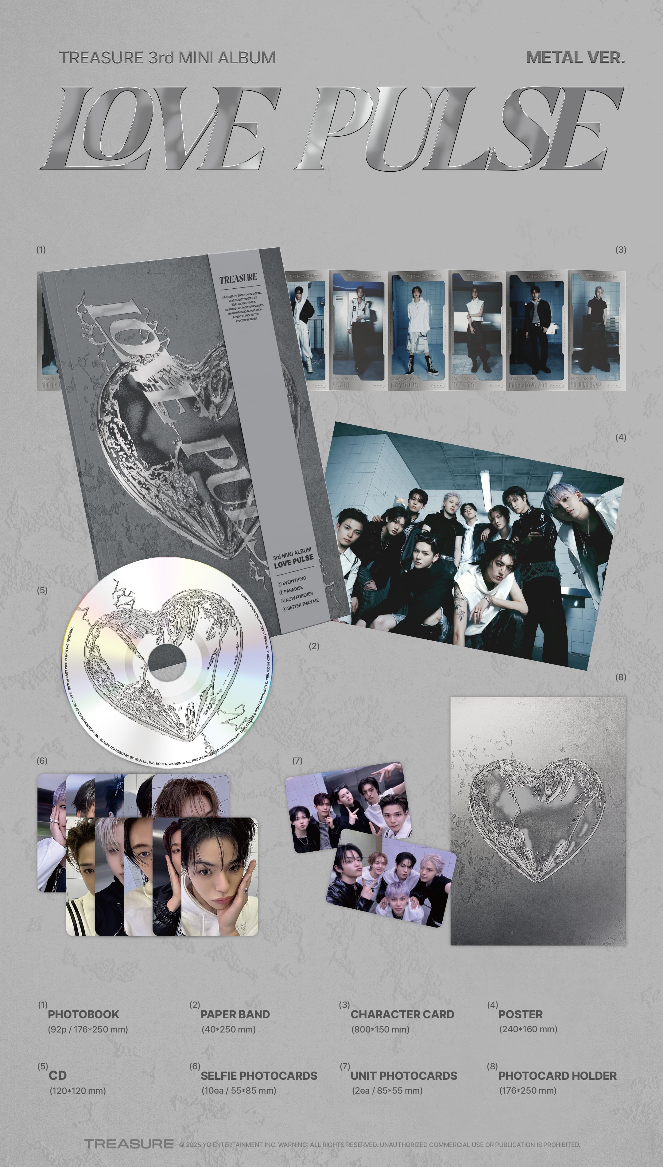 [Pre-Order] TREASURE 3rd MINI ALBUM [LOVE PULSE]