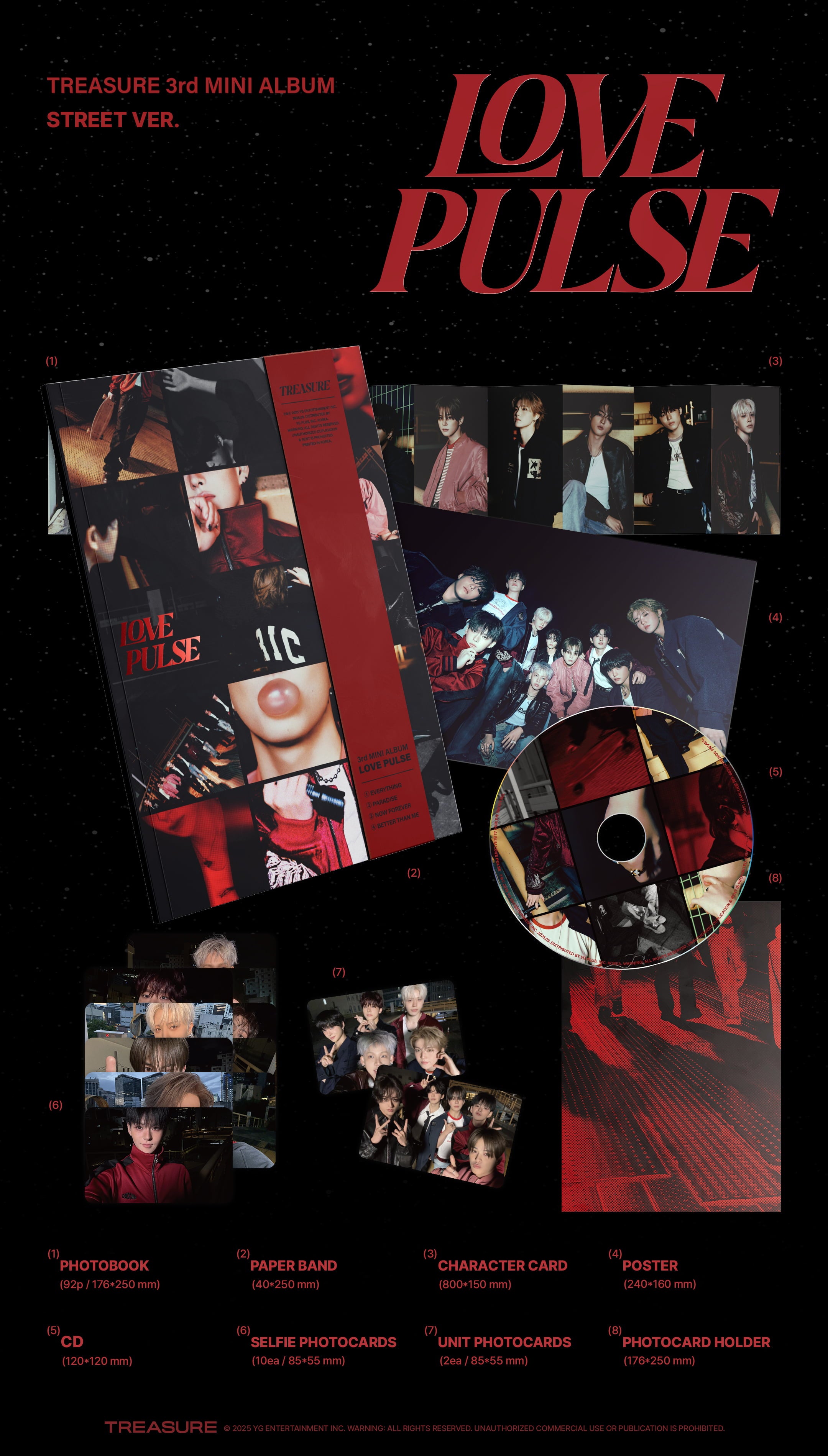 [Pre-Order] TREASURE 3rd MINI ALBUM [LOVE PULSE]
