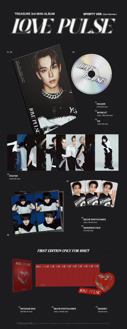 [Pre-Order] TREASURE 3rd MINI ALBUM [LOVE PULSE] SPORTY VER.