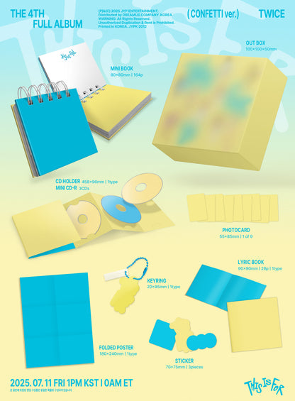 TWICE 4th Full Album [THIS IS FOR] (CONFETTI ver.)
