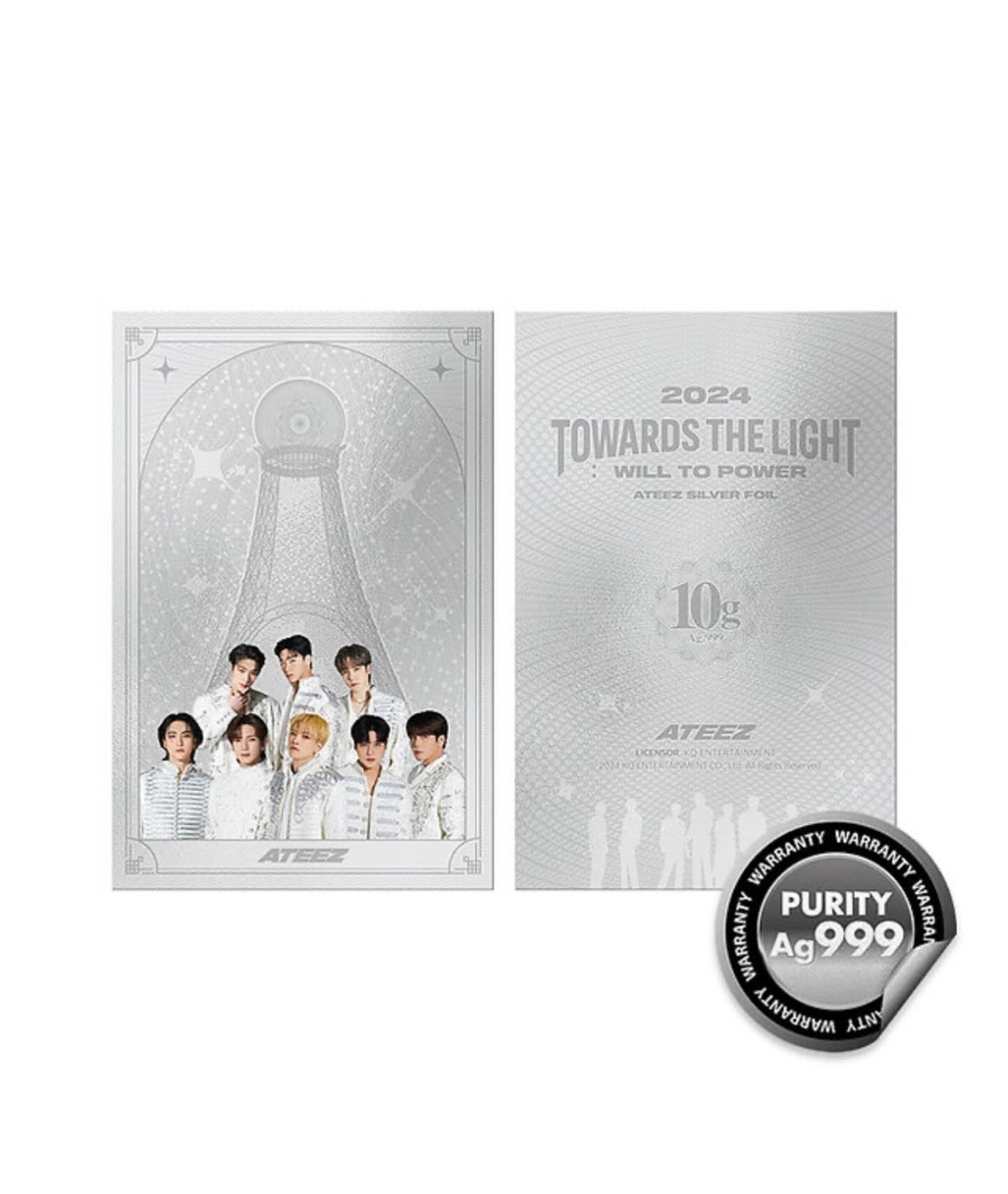 [Pre-order] 2024 WORLD TOUR OFFICIAL MD ATEEZ SILVER FOIL : COLLECTION PACK