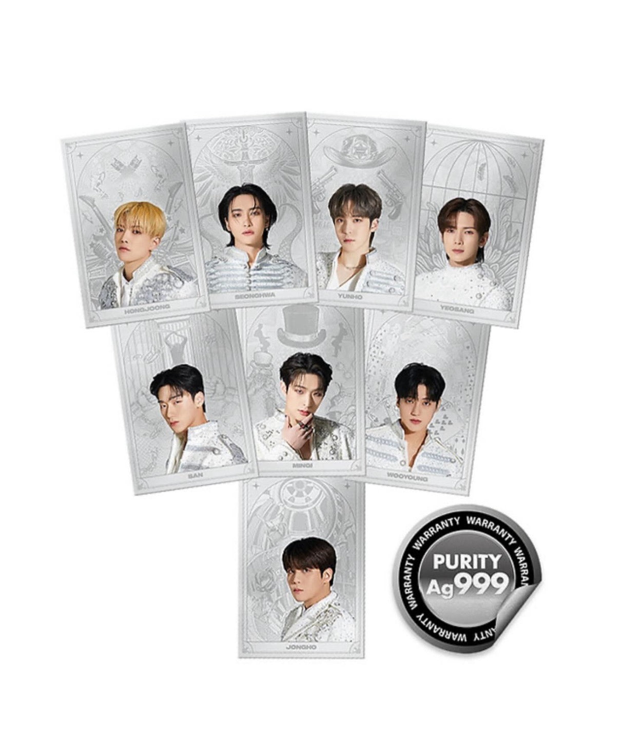 [Pre-order] 2024 WORLD TOUR OFFICIAL MD ATEEZ SILVER FOIL : SINGLE PACK