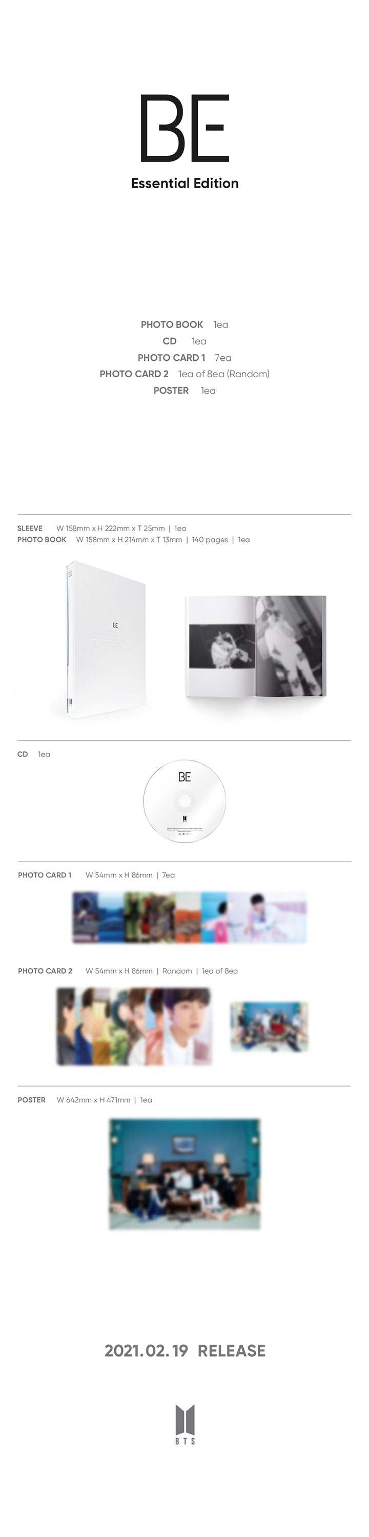 BTS - BE (ESSENTIAL EDITION)