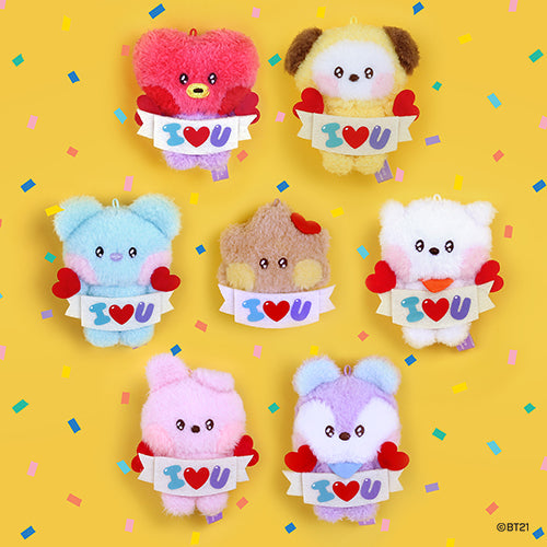 BT21 minini PLUSH Keyring [I LOVE U]