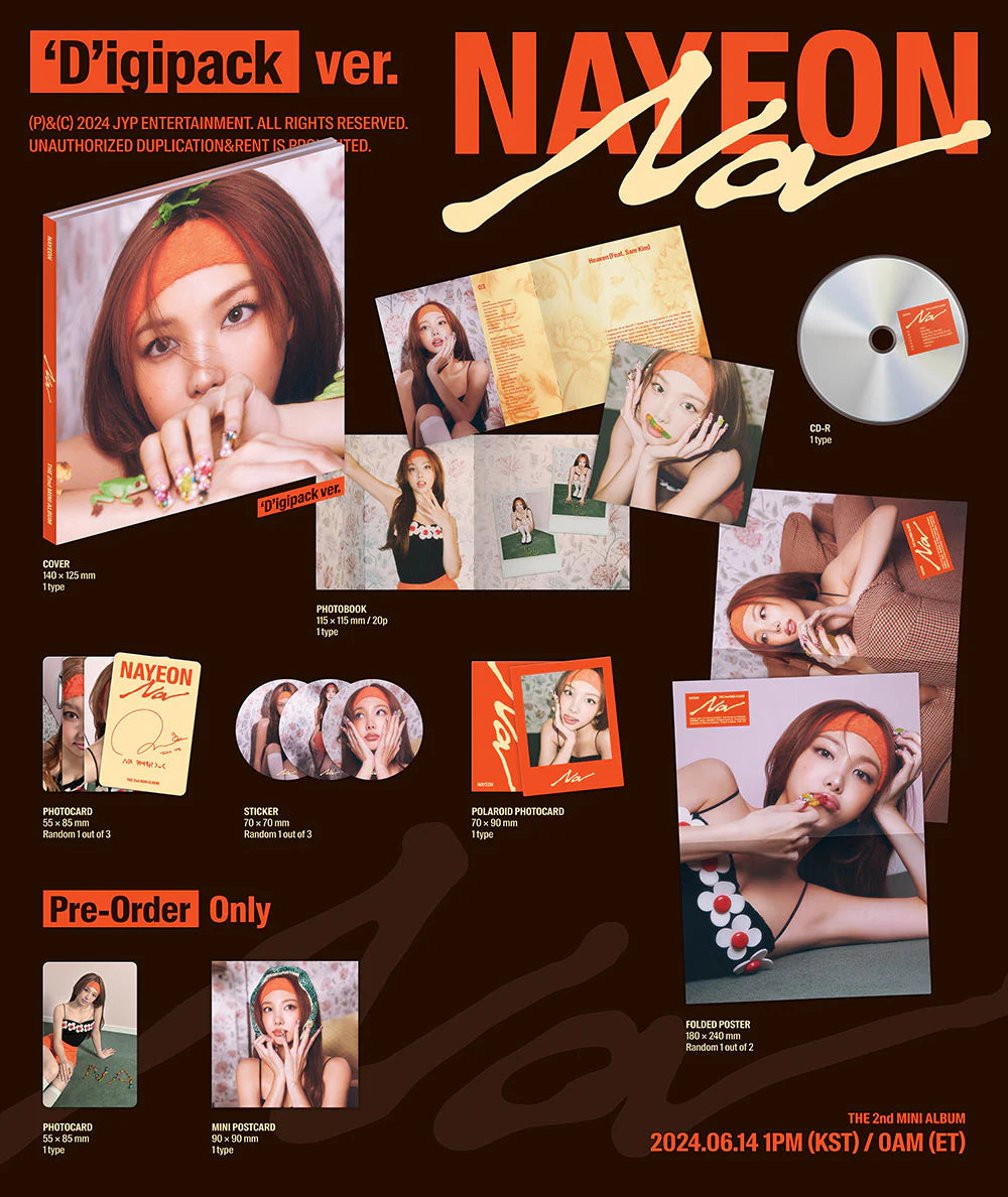 NAYEON (TWICE) : 2nd Mini Album [NA] (Digipack Ver.)
