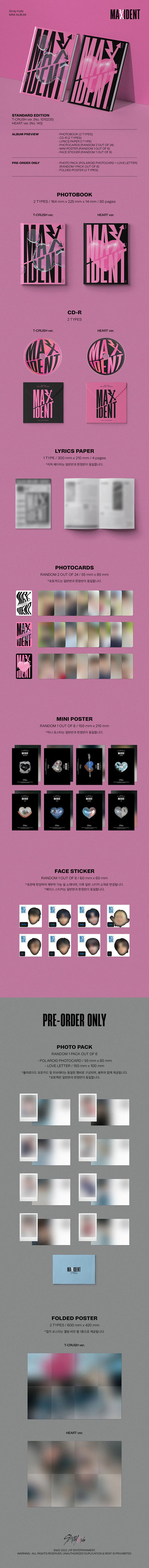 STRAY KIDS Mini Album [MAXIDENT]