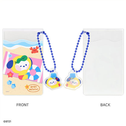 BT21 CLEAR CARD POCKET [SUMMER SKY]