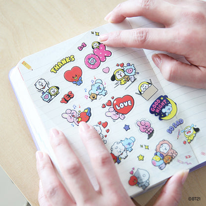 BT21 CLEAR STICKER [EVERYDAY]