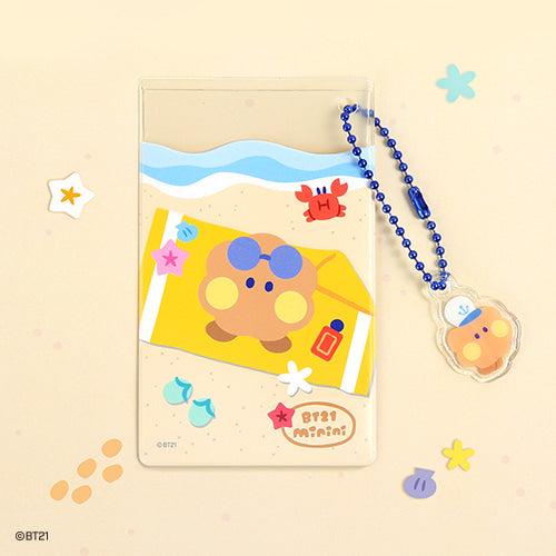 BT21 CLEAR CARD POCKET [SUMMER SKY]