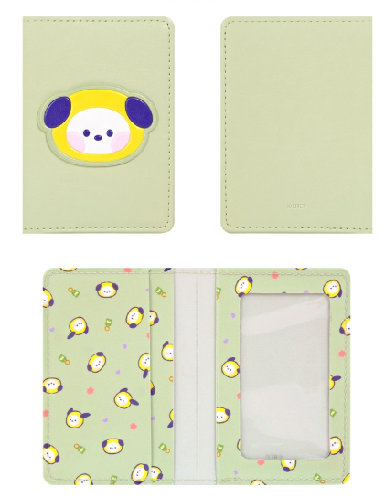 BT21 minini Leather Patch Card Case