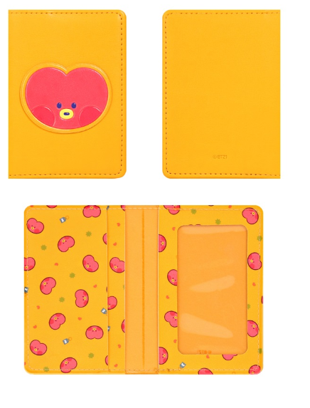 BT21 minini Leather Patch Card Case