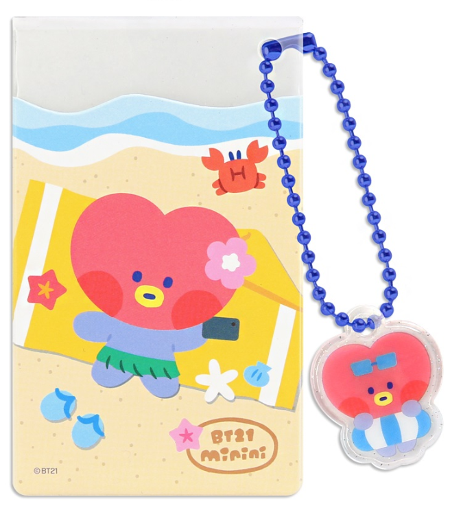 BT21 CLEAR CARD POCKET [SUMMER SKY]