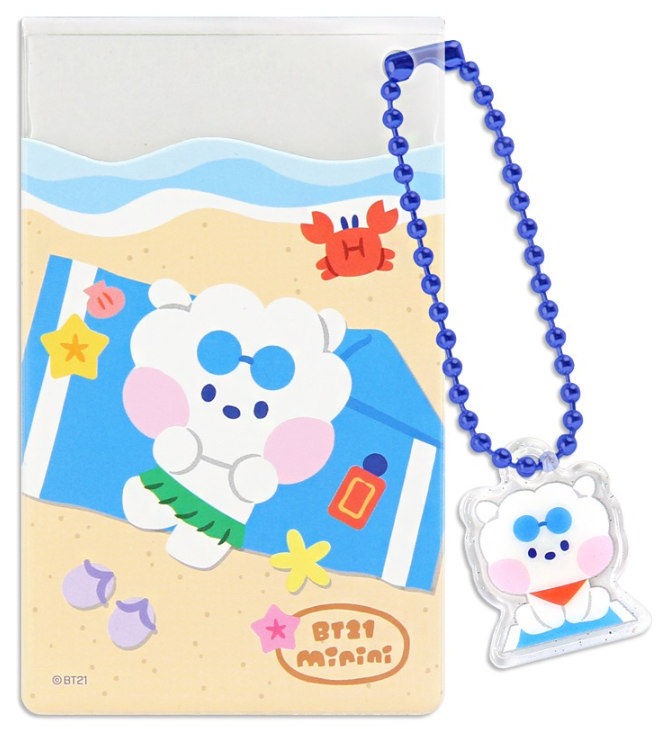 BT21 CLEAR CARD POCKET [SUMMER SKY]