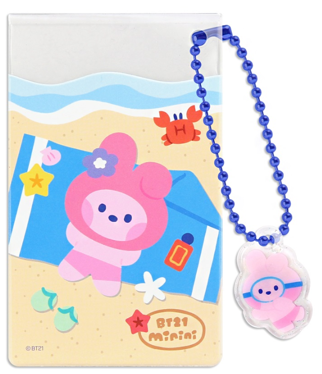 BT21 CLEAR CARD POCKET [SUMMER SKY]