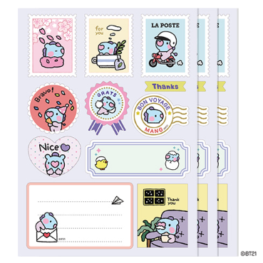 BT21 minini REMOVABLE GIFT STICKER