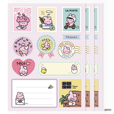 BT21 minini REMOVABLE GIFT STICKER