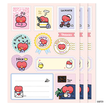 BT21 minini REMOVABLE GIFT STICKER