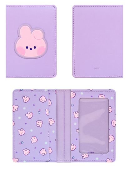 BT21 minini Leather Patch Card Case