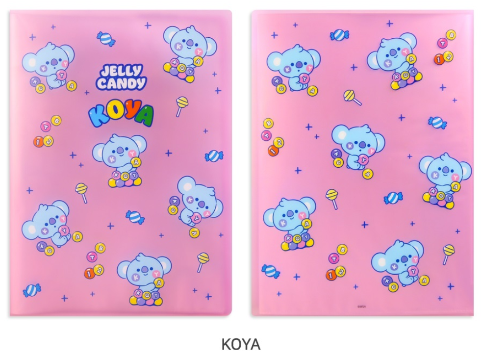 BT21 JELLY CANDY CLEAR FILE – KPOP STATION