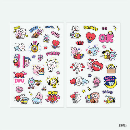 BT21 CLEAR STICKER [EVERYDAY]